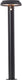Brilliant alvero - buiten sokkellamp - hoogte 70 cm - led 4w - solar - 500 lm - 3000k - ip44 - sensor - zwart