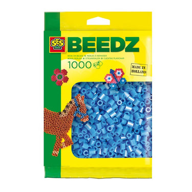 Ses strijkkralen - blauw, 1000st.