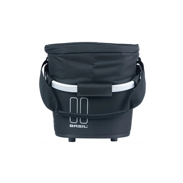 Basil fietsmand classic carry all iso met mik bevestiging 18 liter 38 x 21 x 27 cm - zwart