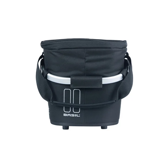 Basil fietsmand classic carry all iso met mik bevestiging 18 liter 38 x 21 x 27 cm - zwart