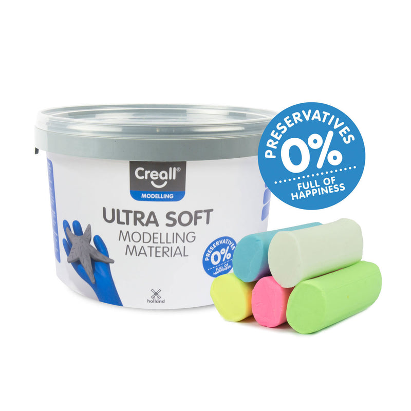 Afbeelding laden in galerijviewer, Creall boetseerpasta | pot van 1 | 10 kg met geassorteerde kleuren
