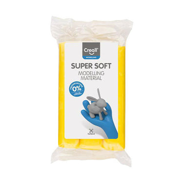 Creall supersoft klei conserveringsvrij geel - 500gr.