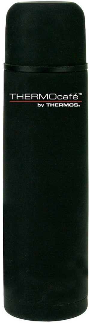 Thermos everyday fles 1 liter - zwart rubber