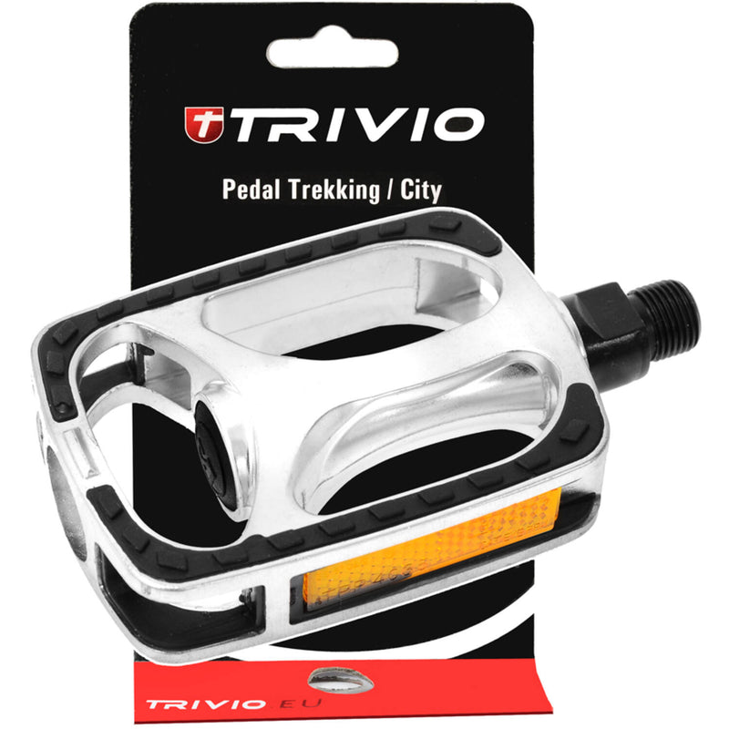 Load image into Gallery viewer, Trivio - trekking pedalen anti-slip zilver

