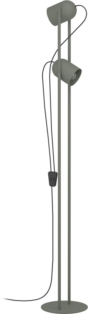 Eglo tilston vloerlamp - leeslamp - e14 - 142.5 cm - groen - kantelbaar