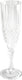 Alpina champagneglazen met kristaleffect 6 stuks – herbruikbare champagneglazen kunststof – feestglazen 200 ml voor buiten en binnen – kristallook – transparant