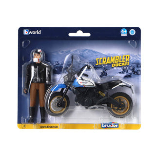 Afbeelding laden in galerijviewer, Bruder - ducati desert-motorfiets - met bestuurder
