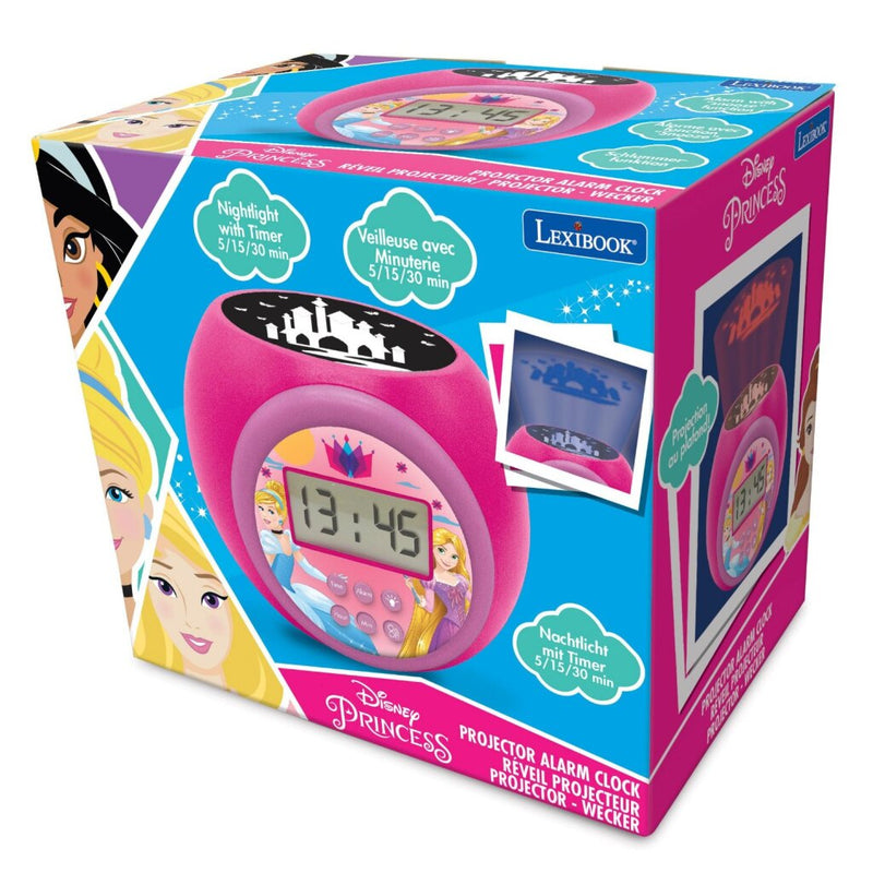 Load image into Gallery viewer, Disney Princess Projector Wekker Roze
