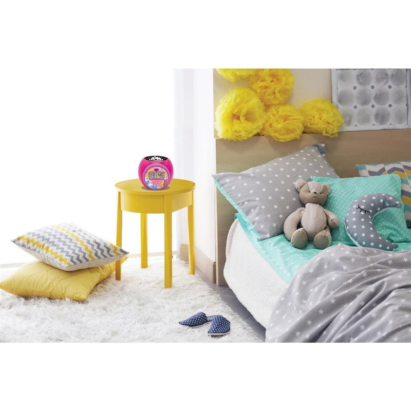 Load image into Gallery viewer, Disney Princess Projector Wekker Roze
