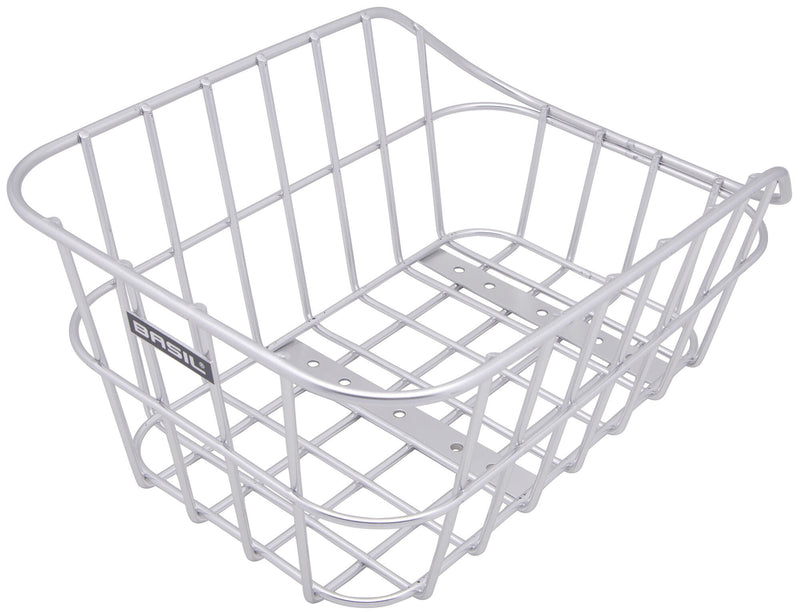 Load image into Gallery viewer, Basil Cento Alu - fietsmand - achterop - aluminium
