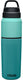 Camelbak multibev vacuum rvs - waterfles met afneembare koffie theebeker - 650 ml + 500 ml - groen groen (coastal lagoon)