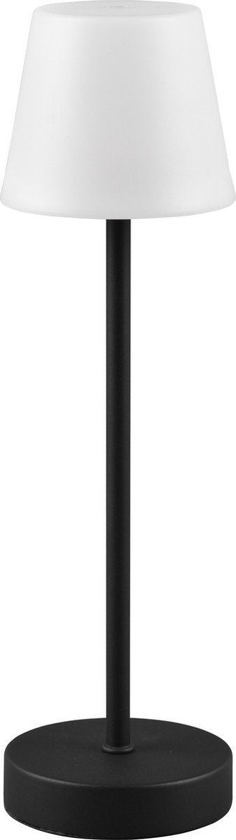 Rl live your light reality martinez - tafellamp - zwart - smd led - oplaadbaar - dimbaar - rgb - ip44