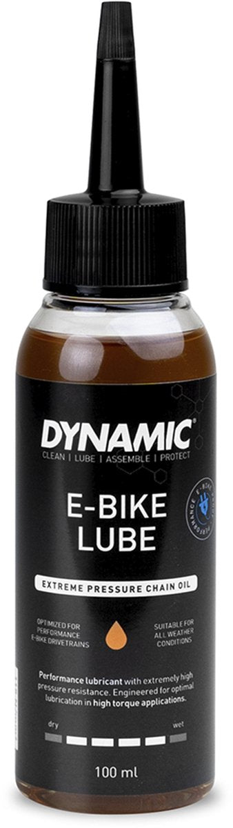 Afbeelding laden in galerijviewer, Dynamic e-bike lube 100ml - kettingolie e-bike - speciaal geoptimaliseerd voor e-bikes elektrische fiets - e-bike smeermiddel
