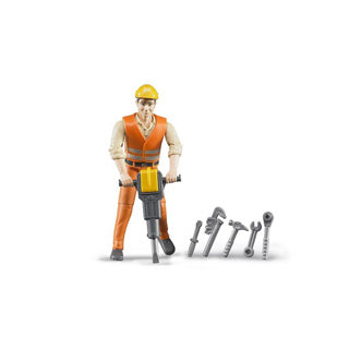 Bruder 60020 constructiemedewerker met accessoires