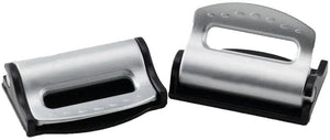 Hp gurtentspanner safety belt stopper pair, black silver