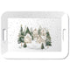 Ambiente dienblad melamine snowy houses 33x47 cm