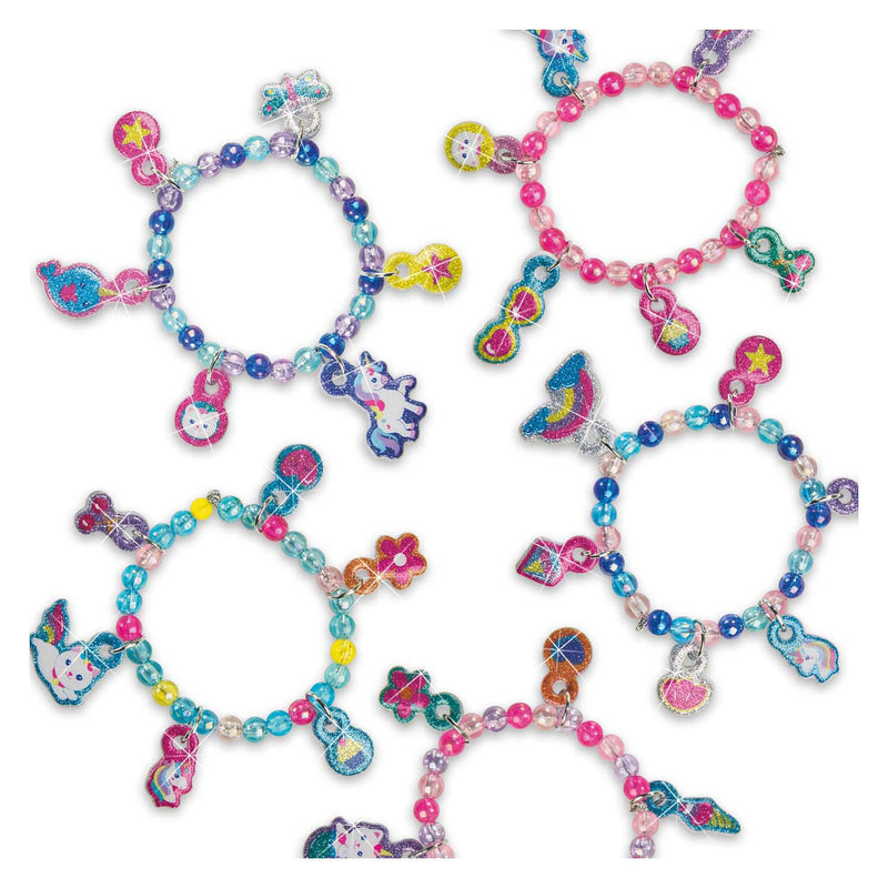 Load image into Gallery viewer, Ses puffy glitter sticker armbanden
