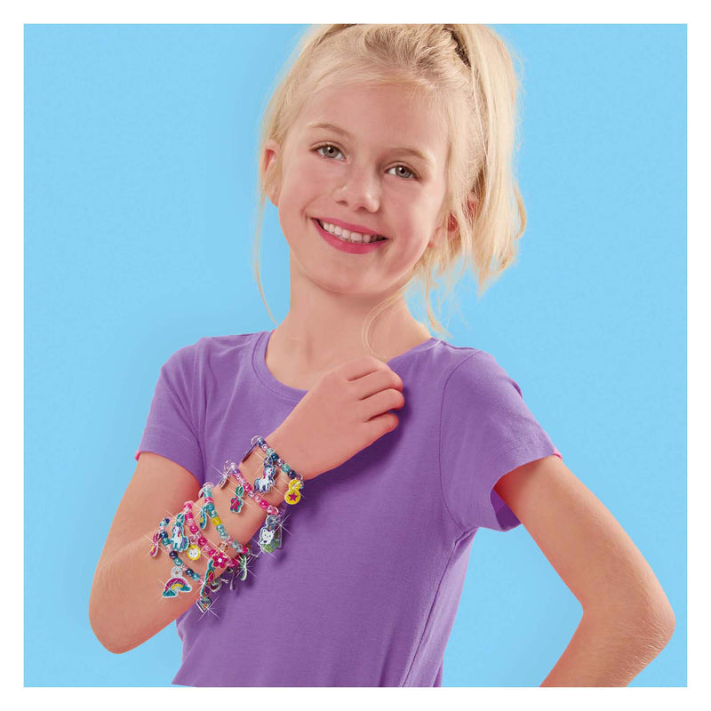 Load image into Gallery viewer, Ses puffy glitter sticker armbanden
