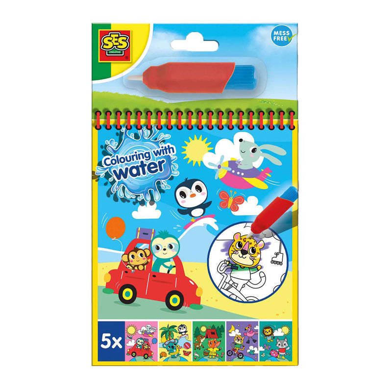 Load image into Gallery viewer, Ses creative ses kleuren met water kleurboek - op reis
