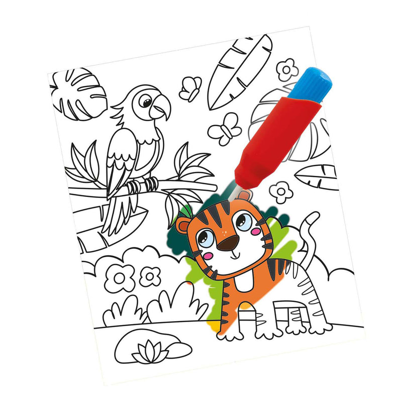 Load image into Gallery viewer, Ses kleuren met water kleurboek - op reis
