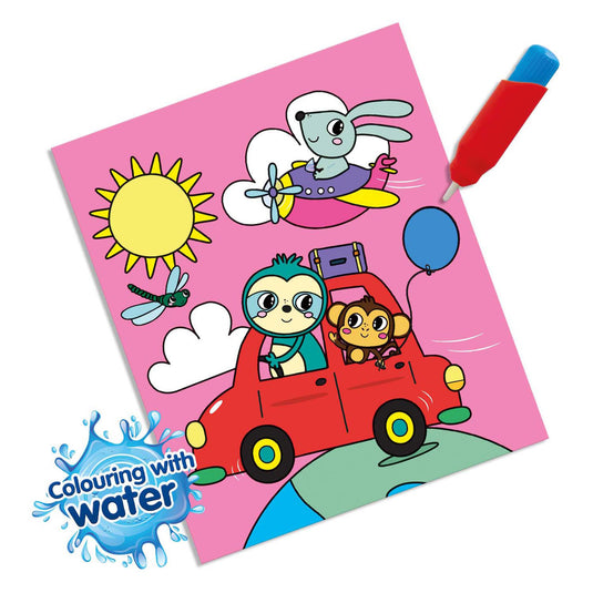 Ses kleuren met water kleurboek - op reis