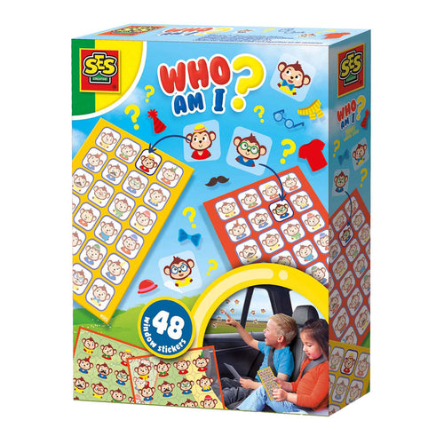 Ses wie ben ik? - reisspel raamsticker