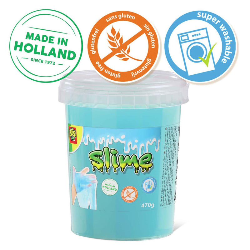 Load image into Gallery viewer, Ses slime - blauw glitter 470g
