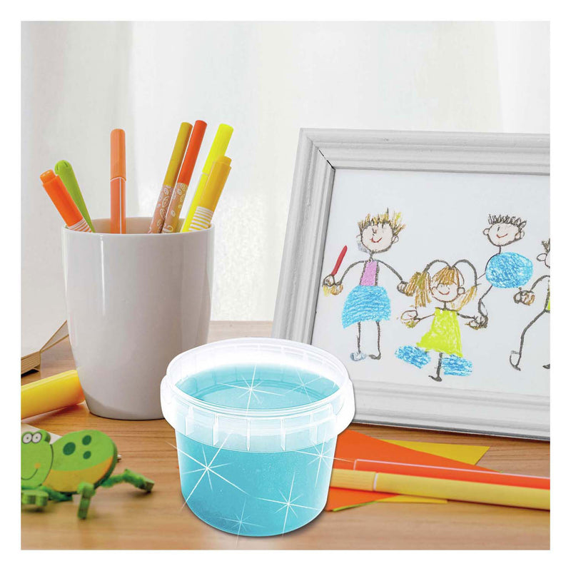 Load image into Gallery viewer, Ses slime - blauw glitter 140g
