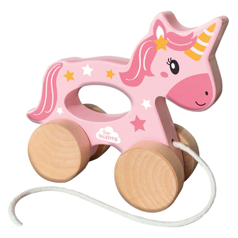 Load image into Gallery viewer, Ses houten trekdier 2 in 1 - eenhoorn
