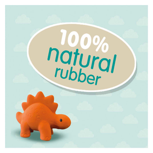 Ses bad stegosaurus - 100% natuurlijk rubber