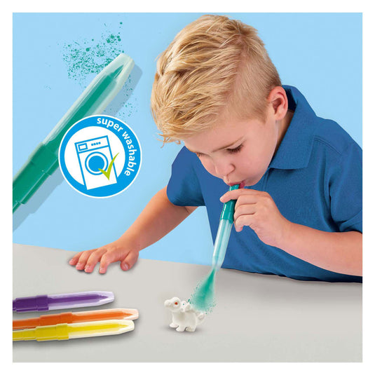 Ses blow airbrush pens - dinosaurussen, 3st.