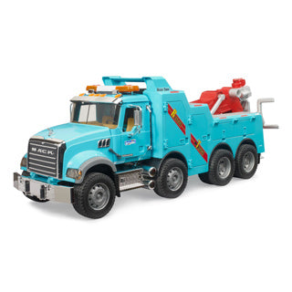 Bruder vrachtwagen mack granite bergings- en sleepwagen met licht en geluid
