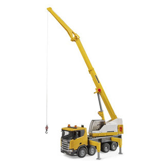 Bruder vrachtwagen scania 560r liebherr kraan met truck