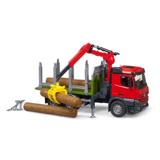 Load image into Gallery viewer, Bruder auto vrachtwagen mb arocs met bomen
