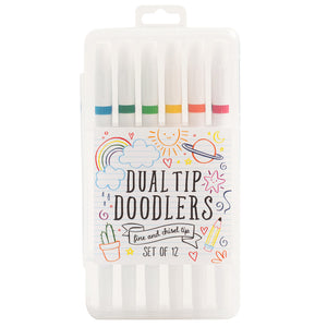 American crafts • marker set dual tip doodlers chisel fine