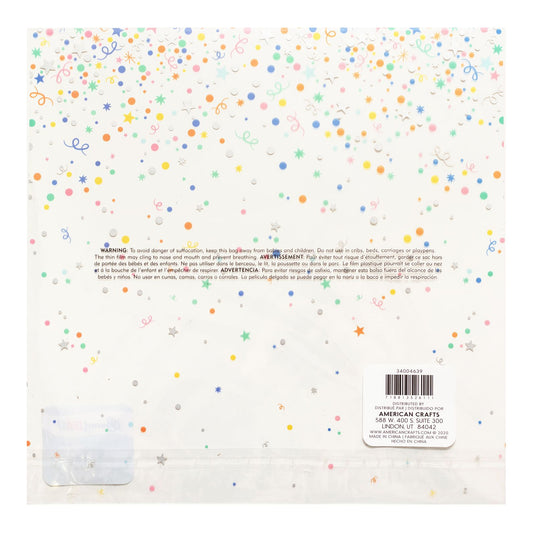 American crafts • specialty paper buenos días 12x12 acetate with gold foil