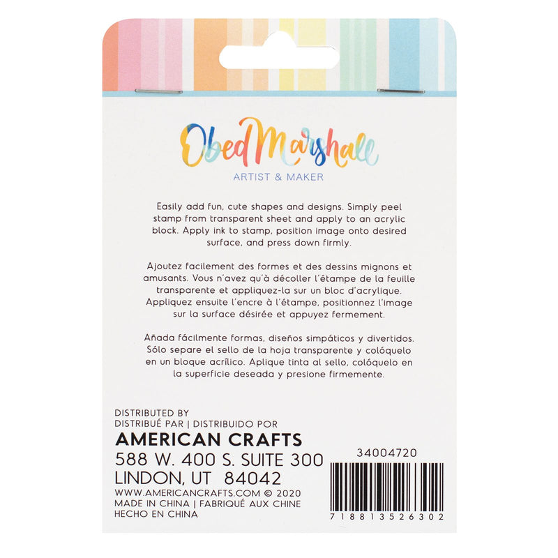 Load image into Gallery viewer, American crafts • stamp buenos días acrylic set 2
