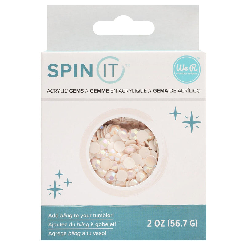 Load image into Gallery viewer, We r makers • spin it rhinestone white
