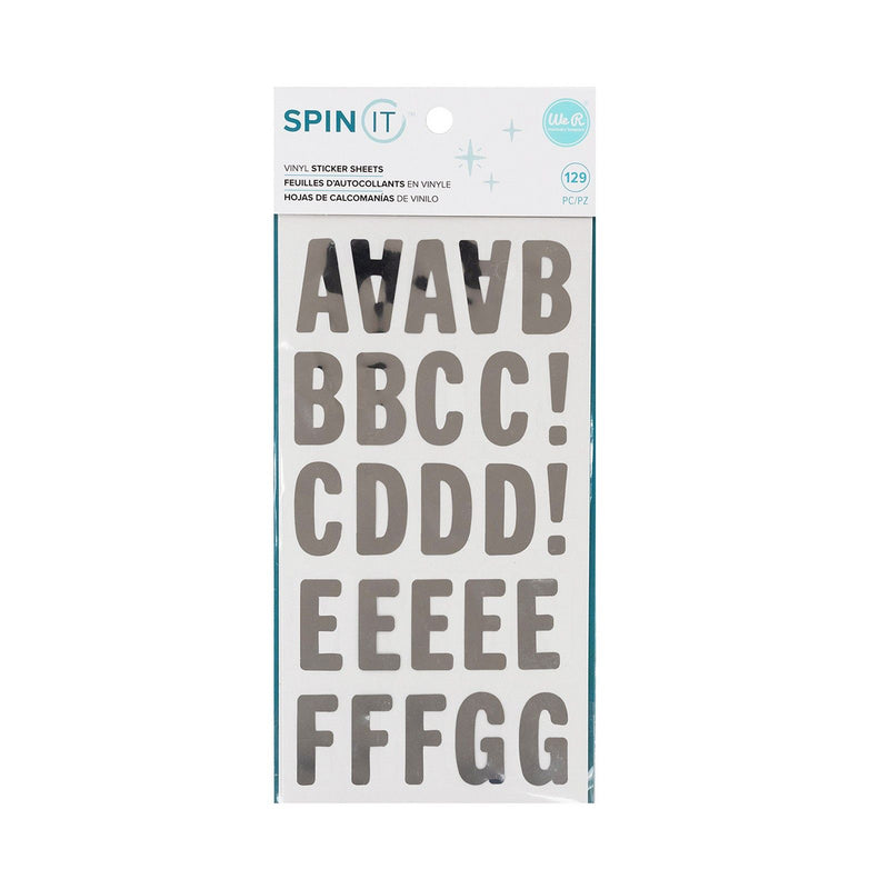 Load image into Gallery viewer, We r makers • spin it vinyl stickers alpha
