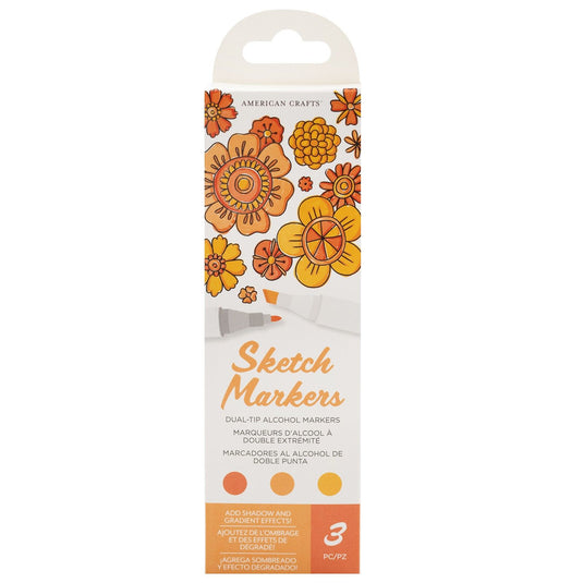 American crafts • sketch markers dual tip sun kissed