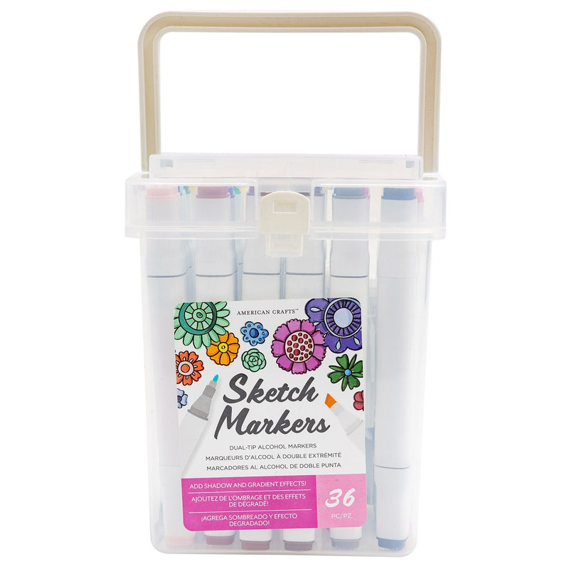 ギャラリービューアに画像をロードする, American crafts • sketch markers dual tip value pack
