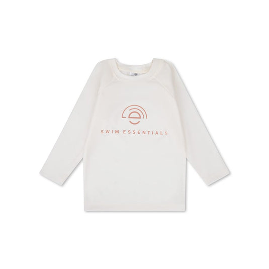 Pure tones | wit uv zwemshirt met lange mouwen