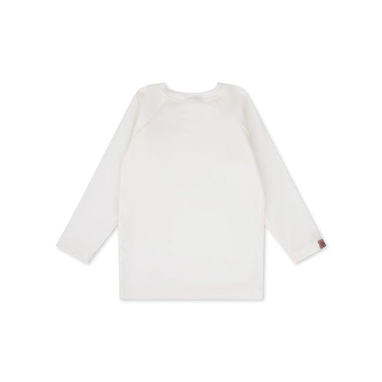 Pure tones | wit uv zwemshirt met lange mouwen