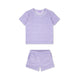 Leopard | lila meisjes set strand - terry