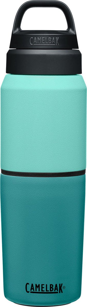 Camelbak multibev vacuum rvs - waterfles met afneembare koffie theebeker - 500 ml + 350 ml - groen groen (coastal lagoon)