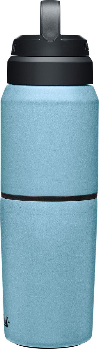 Camelbak multibev vacuum rvs - waterfles met afneembare koffie theebeker - 500 ml + 350 ml - blauw (dusk blue)