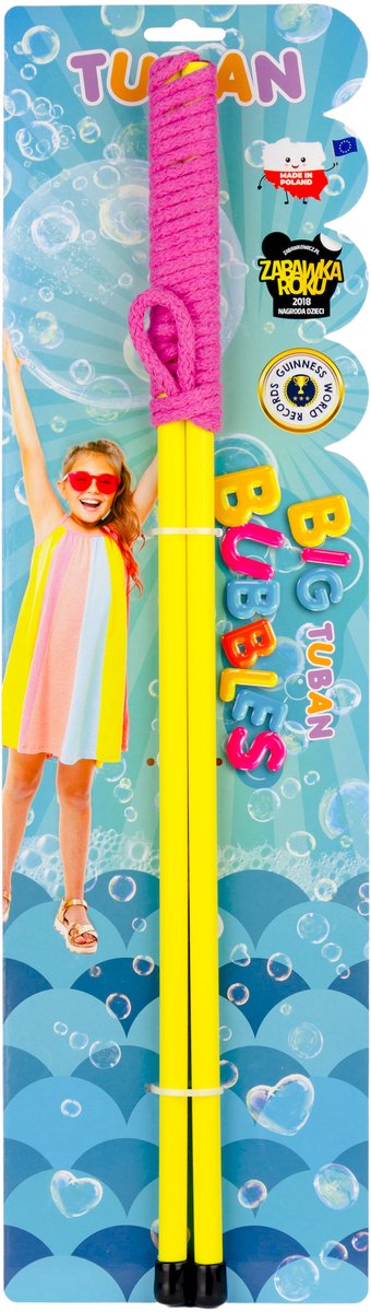 Tuban bellenblaas speelgoed - giant bubble wand 50cm multicolor.
