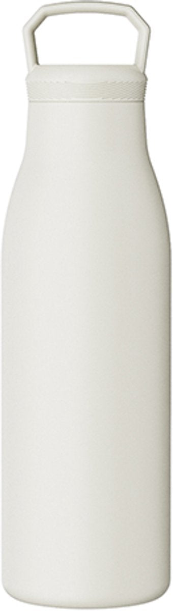 Kozie thermosfles 500 ml – rvs – dubbelwandig geïsoleerd – crème beige – lekvrije drinkfles