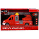 Rapid wheels brandweerwagen met ladder en licht en geluid en frictie sproeifunctie