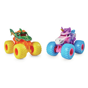 Spinmaster monster jam true metal - officiële monstertrucks - schaal 1:64